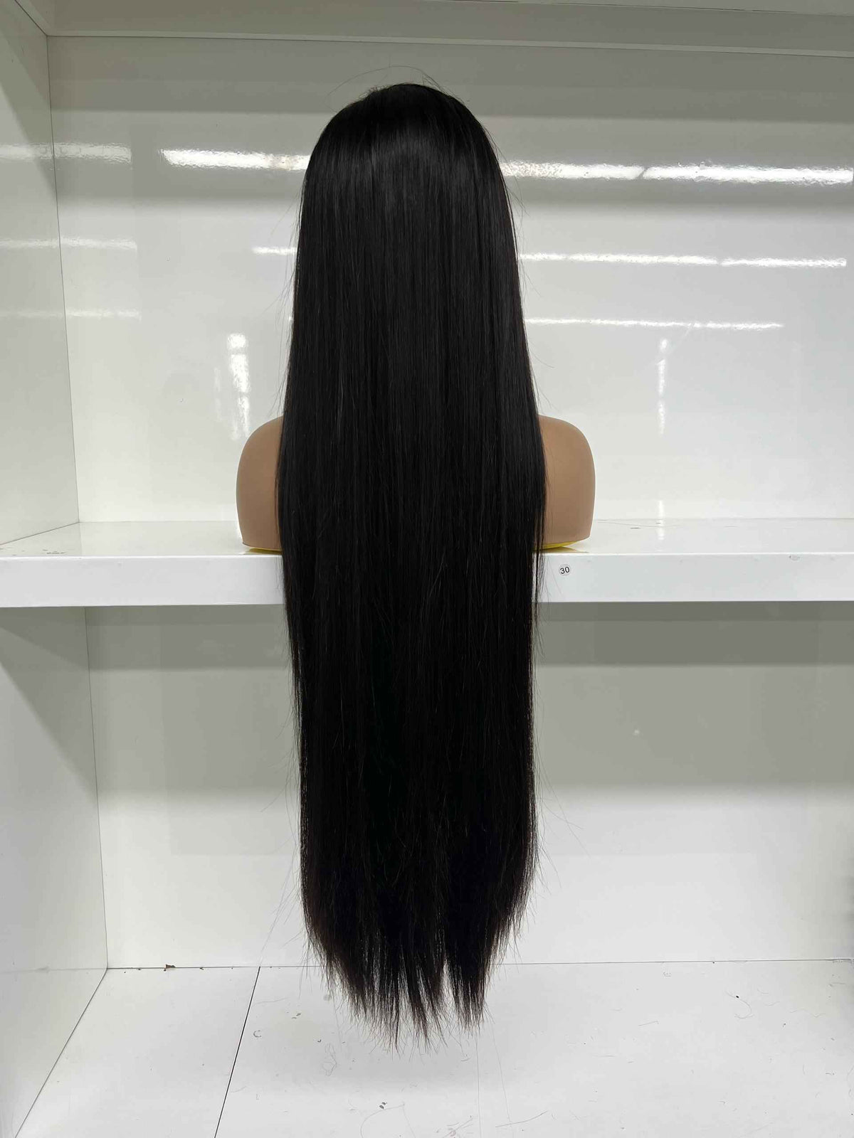 Zijdezachte Steile Pruik van 100% Menselijk Haar - Perfecte Pasvorm