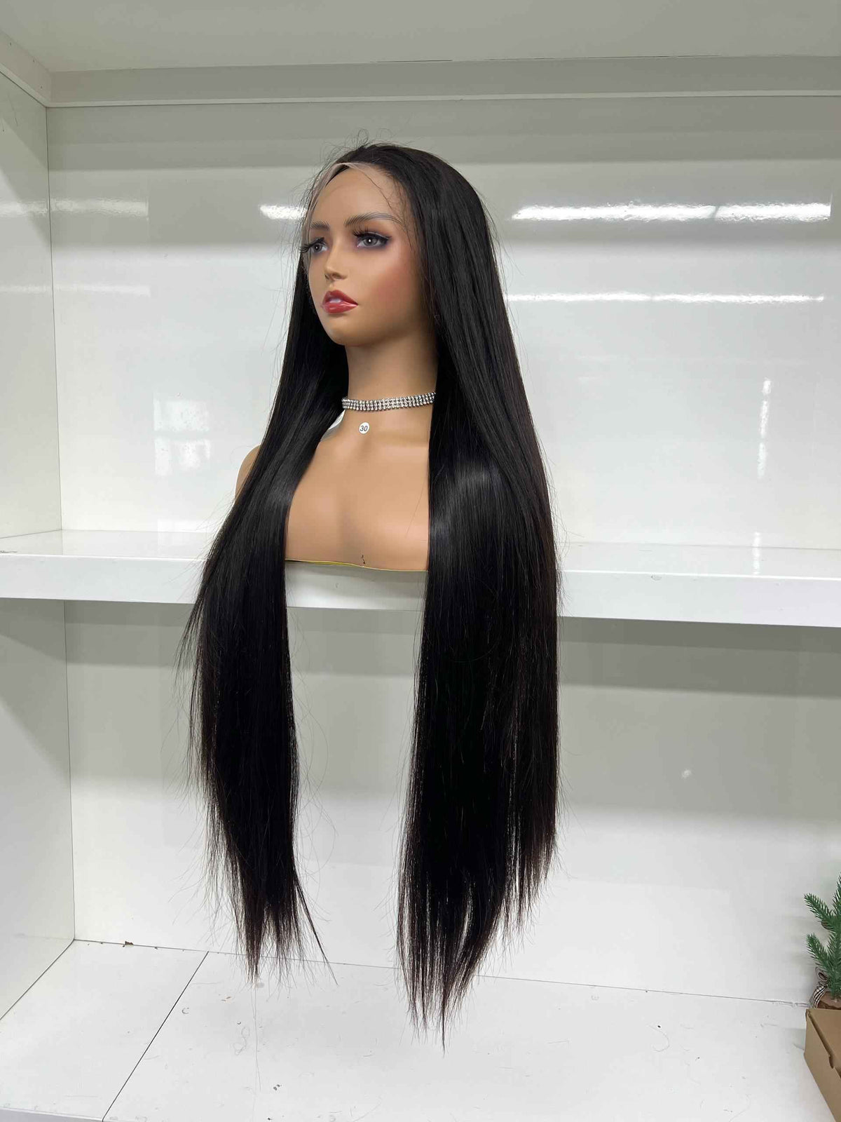 Zijdezachte Steile Pruik van 100% Menselijk Haar - Perfecte Pasvorm