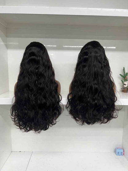Natuurlijke Body Wave Pruik – 3 Bundels met 13x4 Frontal